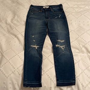 Abercrombie & Fitch Super Skinny Ankle High Rise Jeans